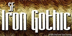 SF Iron Gothic sample image